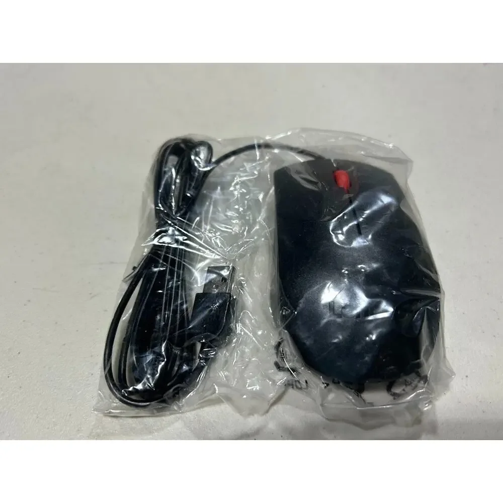 New Lenovo Essential USB Black Corded Mouse Wired 1PSM51M37185 Sealed